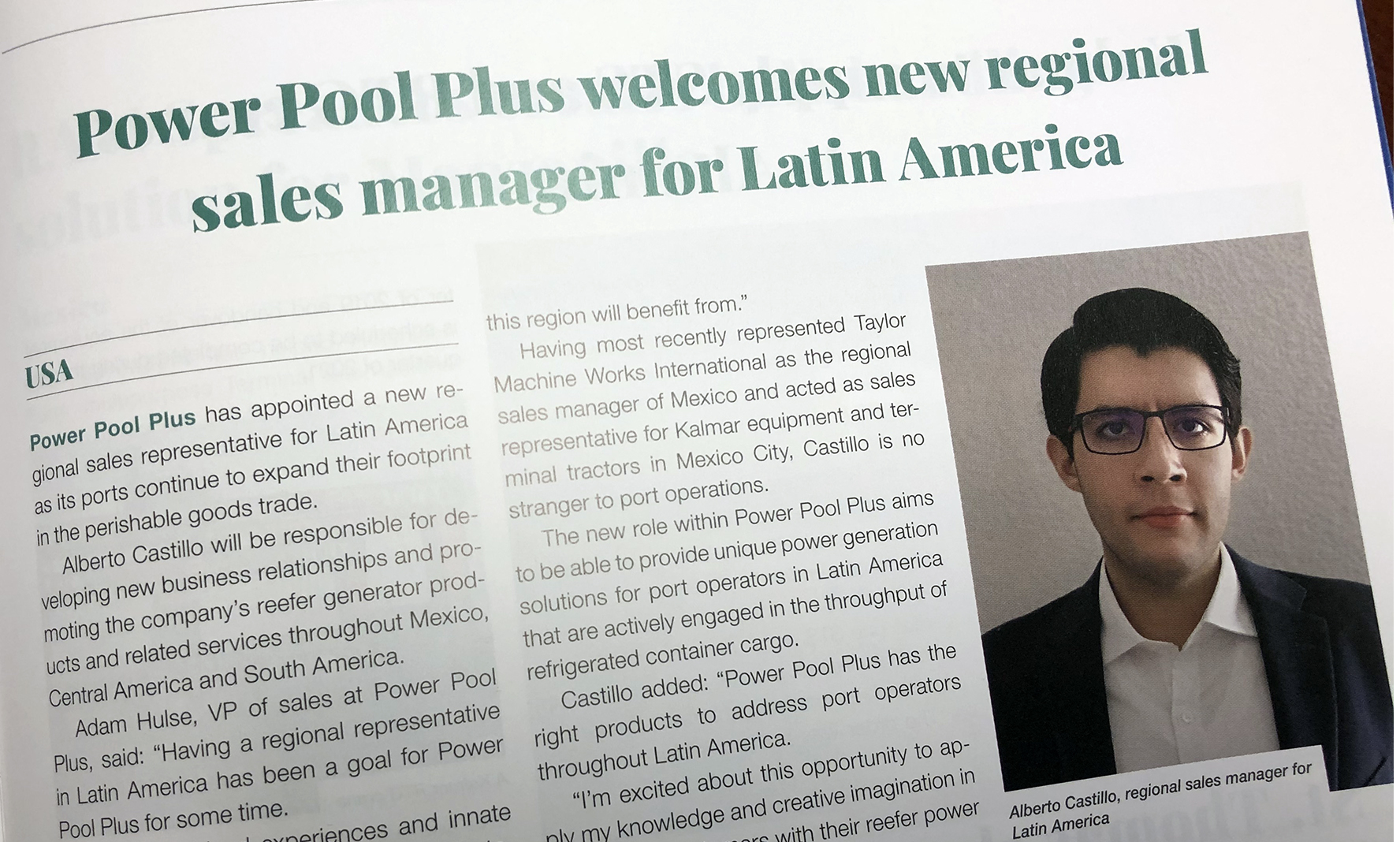 Alberto Castillo Joins Power Pool Plus